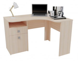 Стол угловой дуб млечный 