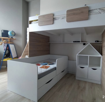 Кровать Малютка-2 (цвет белый) 160х80 от Династия Kids