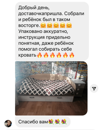 Кровать Твой Стиль 190х90 (выставочный образец)