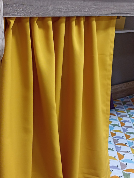 Комплект занавесок (2 шт) цвет горчичный от Династия Kids