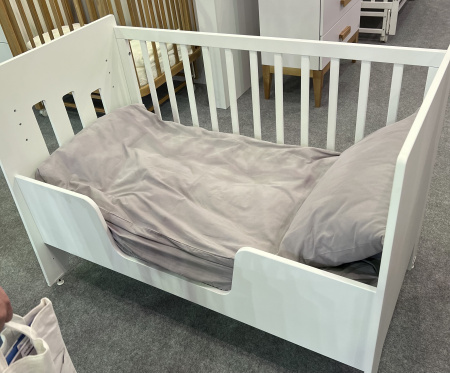 Кроватка-стол Миа 120х60 белый/дерево  от Династия Kids