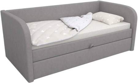 Кровать мягкая УНО 90х190 с ящиком (цвета разные)