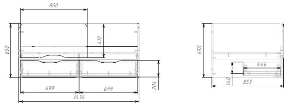 Кровать Малютка 140х80  от Династия Kids