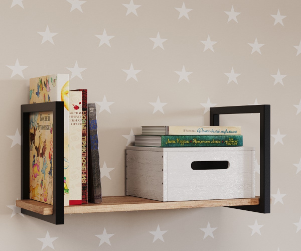 Полка навесная Лофт-600 (дуб каньон)