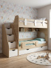 Двухъярусная кровать Фортуна 180х80 (белый + дуб сонома) от Династия Kids