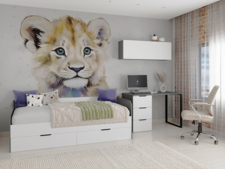 Комод коллекции Брайт Графит-2 от Династия Kids