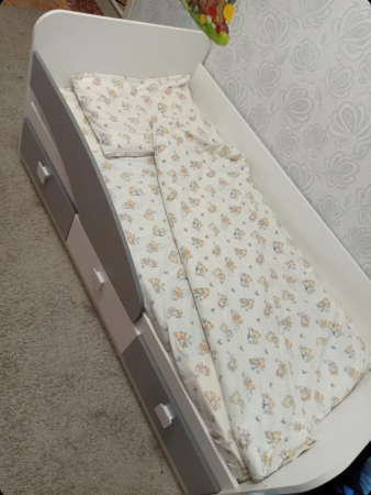 Кровать 160х80 Умка-5 (серебро+белый)  от Династия Kids