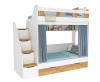 Двухъярусная кровать Твинс 190х90 (белый+дуб золотой)