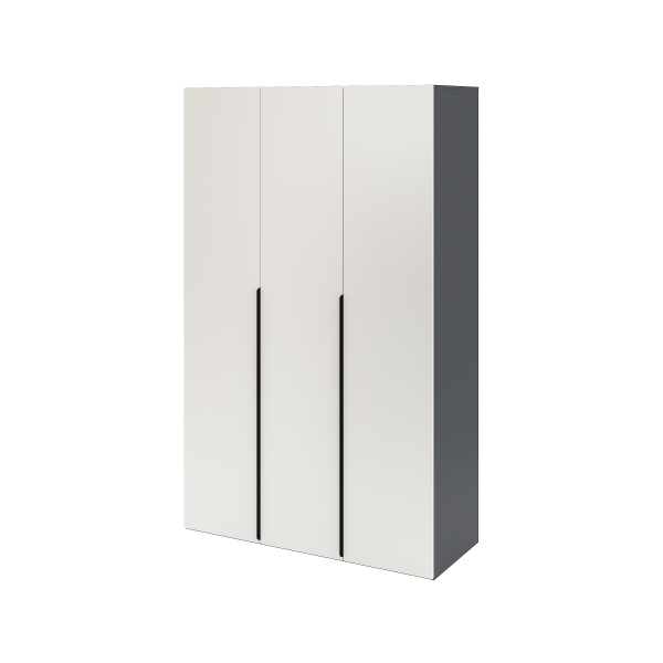 Шкаф 3-х дверный Брайт Графит-2