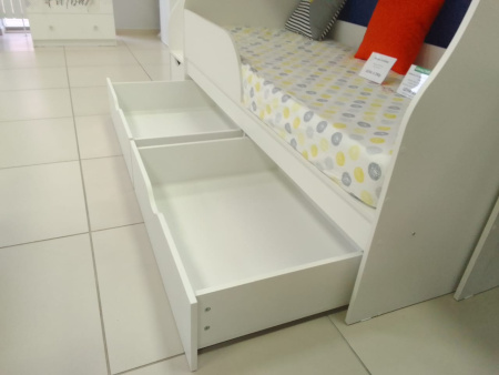Двухъярусная кровать Альфа 180*80 (цвет белый) от Династия Kids