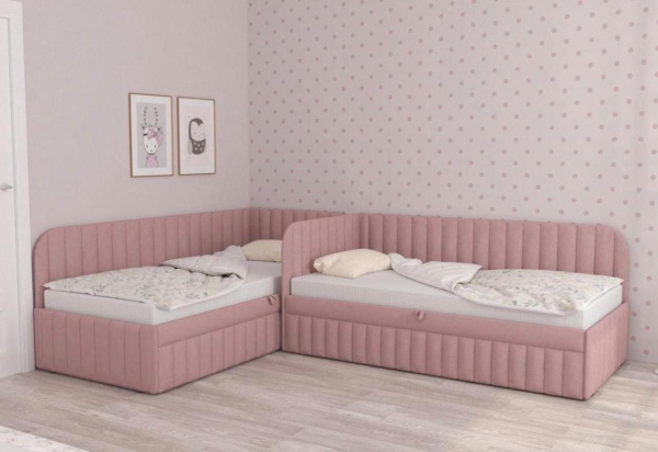 Комплект угловых кроватей Гретта для 2 детей (цвета разные)