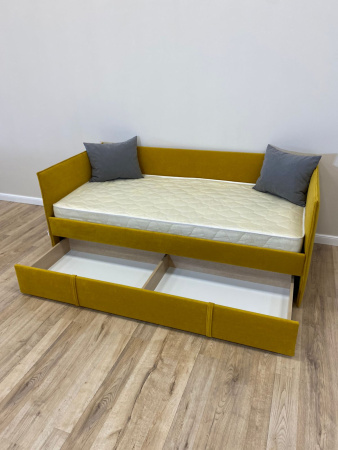 Мягкая кровать Моно 90х190 (с ящиком для белья) 