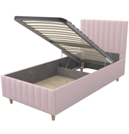 Мягкая кровать 80х190 Лайн Up с подъемным механизмом