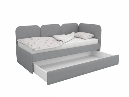 Угловая кровать Соната Пинк 90х190 с доп. спальным местом (универсальный угол)