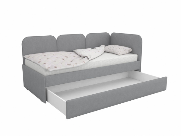 Угловая кровать Соната Пинк 90х190 с доп. спальным местом (универсальный угол)