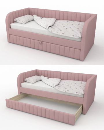 Кровать Альба 90х190 с дополнительным спальным местом 