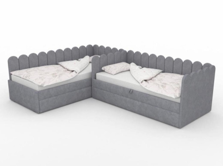 Мягкая кровать Элис Мята 90х190 с доп. спальным местом