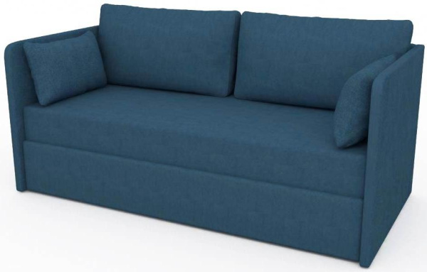 Диван Юнит Blue 1850х800 мм (подъемный механизм + ящик + 4 подушки)