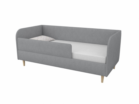 Мягкая кровать Рио Грей 90х180