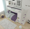 Кровать-чердак Цветы-4 + кровать Цветы-6 от Династия Kids