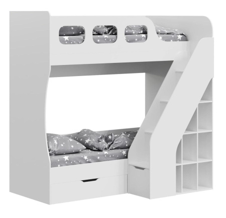 Кровать двухъярусная 190х80 Умка-4 (цвет белый)  от Династия Kids