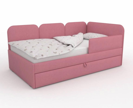 Угловая кровать Соната Беж 180х90 с доп.спальным местом (универсальный угол)