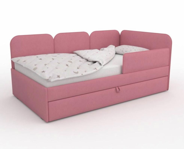 Угловая кровать Соната Беж 180х90 с доп.спальным местом (универсальный угол)