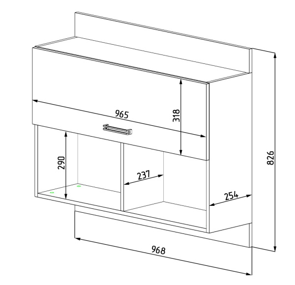 Полка (2 шт) Цветы New  от Династия Kids