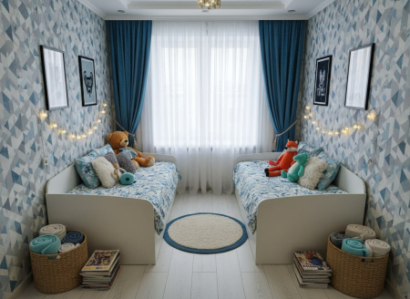 Кровать 190х90 коллекции Умка NEW (ручки - дуб) от Династия Kids