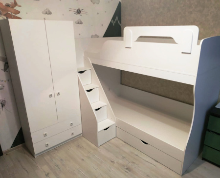 Шкаф коллекции Умка (цвет: белый) от Династия Kids