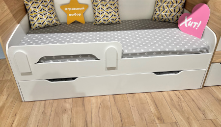 Кровать 2-х ярусная выдвижная Дабл 190х90 (цвета разные) от Династия Kids