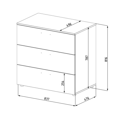 Комод Модница New от Династия Kids

