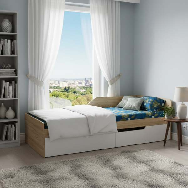 Кровать коллекции Мозаика 190х90 от Династия Kids