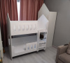 Двухъярусная кровать Домик 160х80  от Династия Kids