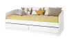 Кровать Джуни (цвет: белый) с ящиками. Спальное место 190х80
