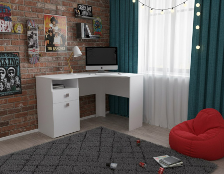 Стол угловой 1160 мм Умка NEW (ручки - дуб) от Династия Kids