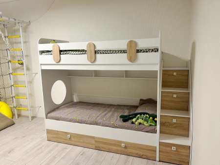 Кровать двухъярусная Фортуна-2 (правая) 180х80 от Династия Kids