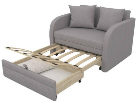 Диван выкатной Малыш Blue 700 мм (подушка с принтом) 