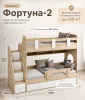 Кровать двухъярусная Фортуна-2 (дуб сонома + белый) 180х80 от Династия Kids