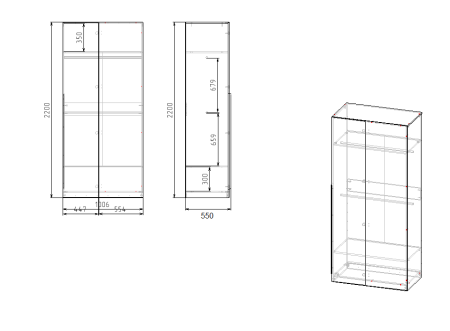 Шкаф угловой коллекции Брайт Золотистый от Династия Kids