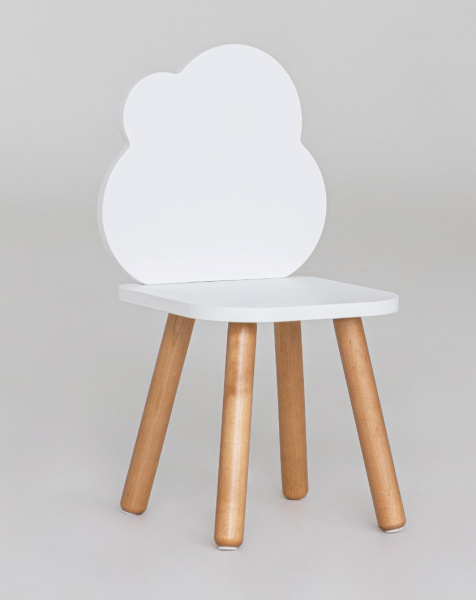 Стул Облачко белый/дерево 