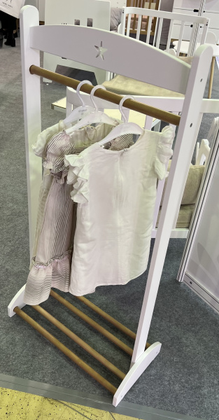 Вешалка для детской белая/дерево от Династия Kids