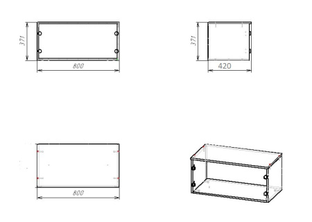 Антресоль к шкафу Анита от Династия Kids