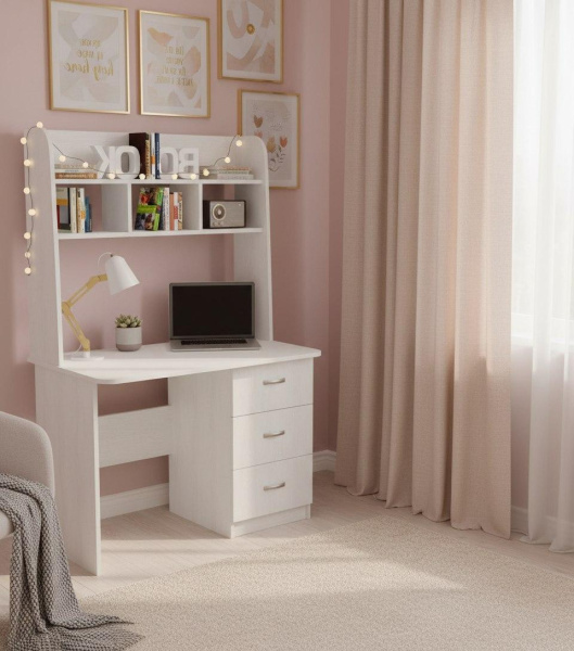 Стол письменный КСТ-12 (цвет белый)