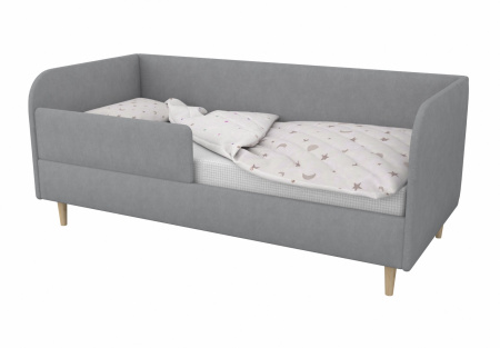 Мягкая кровать Рио Грей 90х180