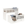 Двухъярусная выдвижная кровать Близняшки 160х80  от Династия Kids
