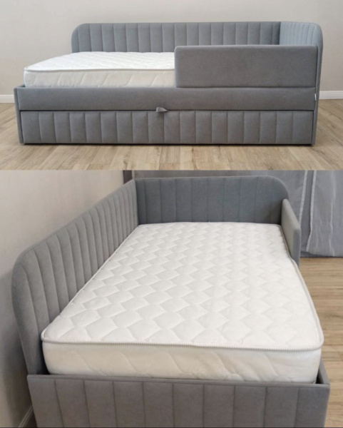 Угловая кровать 90х190 Гретта Up с ПМ (универсальный угол)