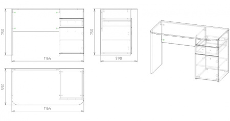 Стол Твое 1160 мм (распродажа)