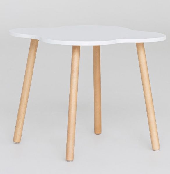 Стол Облачко белый/дерево 