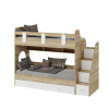 Кровать двухъярусная Фортуна-2 (дуб сонома+белый) 180*80 от Династия Kids